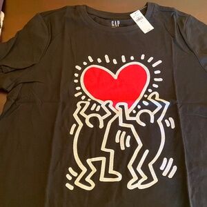 Gap crop Keith Haring T-shirt